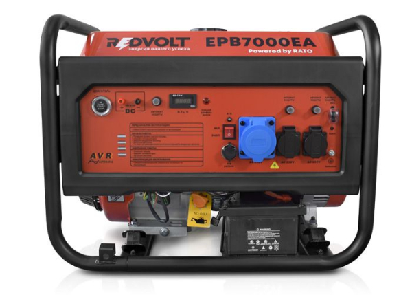 Бензиновый генератор REDVOLT EPB7000EA для гаража фото