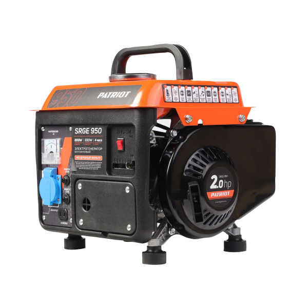Бензиновый генератор PATRIOT SRGE 950 для дачи фото