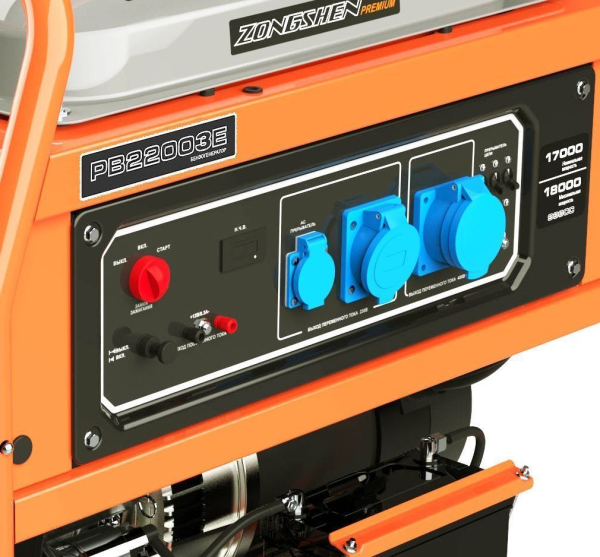 Бензиновый генератор Zongshen PB 22003 E фото