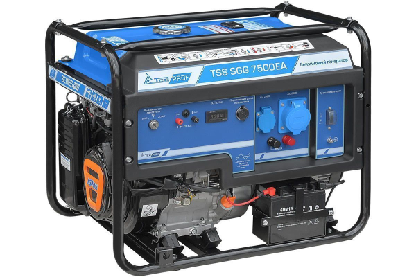 Бензиновый генератор ТСС SGG 7500ЕA для гаража фото