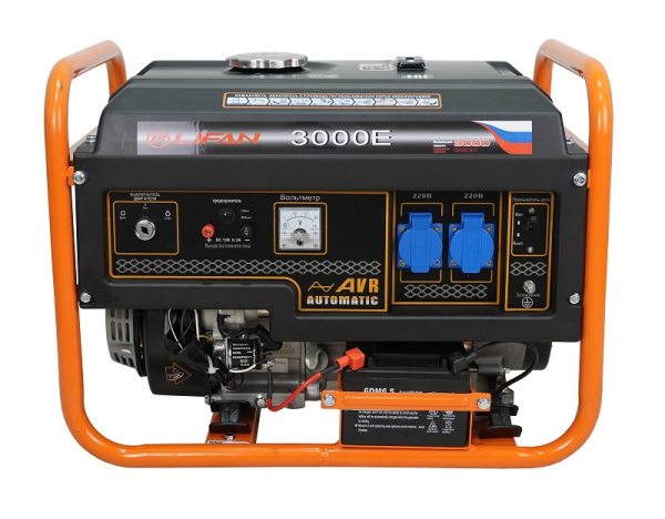 Бензиновый генератор Lifan 2.8 GF-7 (LF3000E) для гаража фото