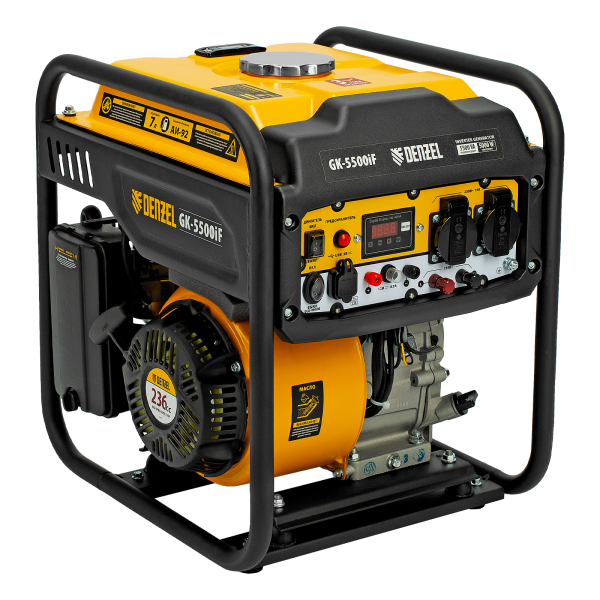 Бензиновый инверторный генератор DENZEL GK-5500iF для дома фото