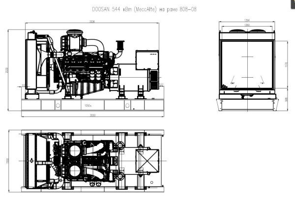 Дизельный генератор ТСС АД-544С-Т400-1РМ17 (Mecc Alte) 015106 4-х тактный фото
