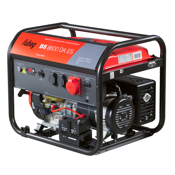 Бензиновый генератор Fubag BS 6600 DA ES 641693 для гаража фото