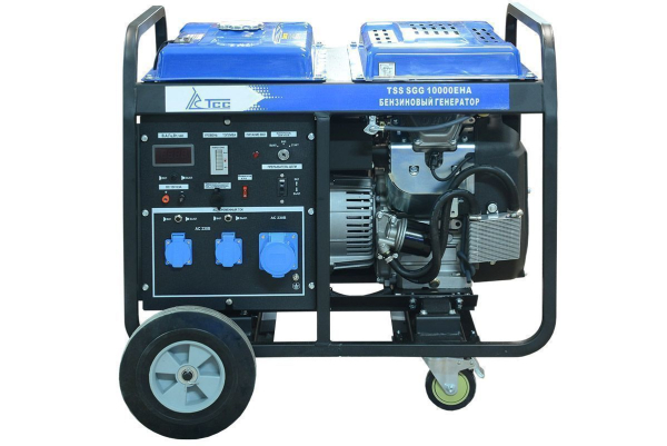 Бензиновый генератор ТСС SGG 10000EHA в кожухе МК-2.1 уличный фото