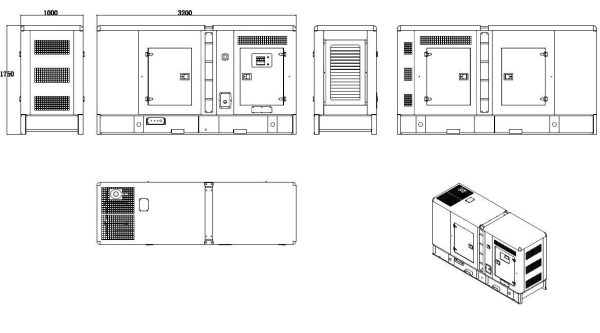 Дизельный генератор ТСС АД-100С-Т400-1РКМ9 в шумозащитном кожухе 018613 4-х тактный фото