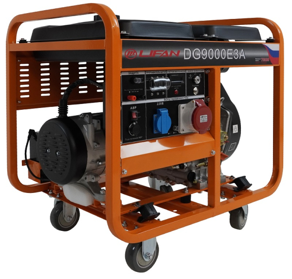 Дизельный генератор Lifan DG9000E3A 00159885 для гаража фото