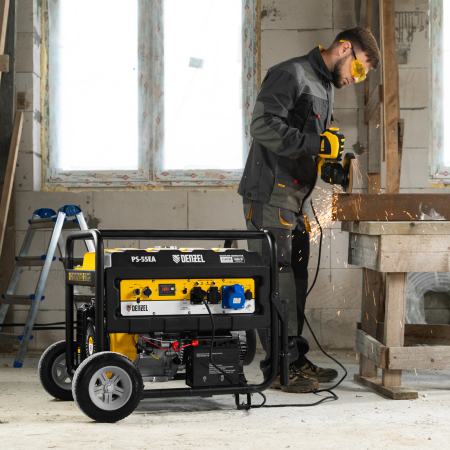 Бензиновый генератор DENZEL PS 55 EA фото