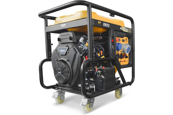 Бензиновый генератор RATO R19000D электростартер + колесный комплект портативный фото